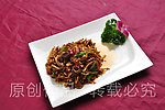 茶树菇炒猪肚
