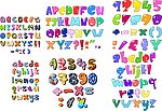 卡通字母