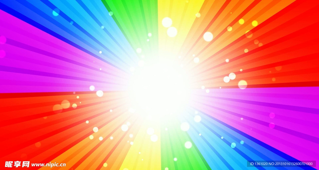 多彩粒子星光背景视频