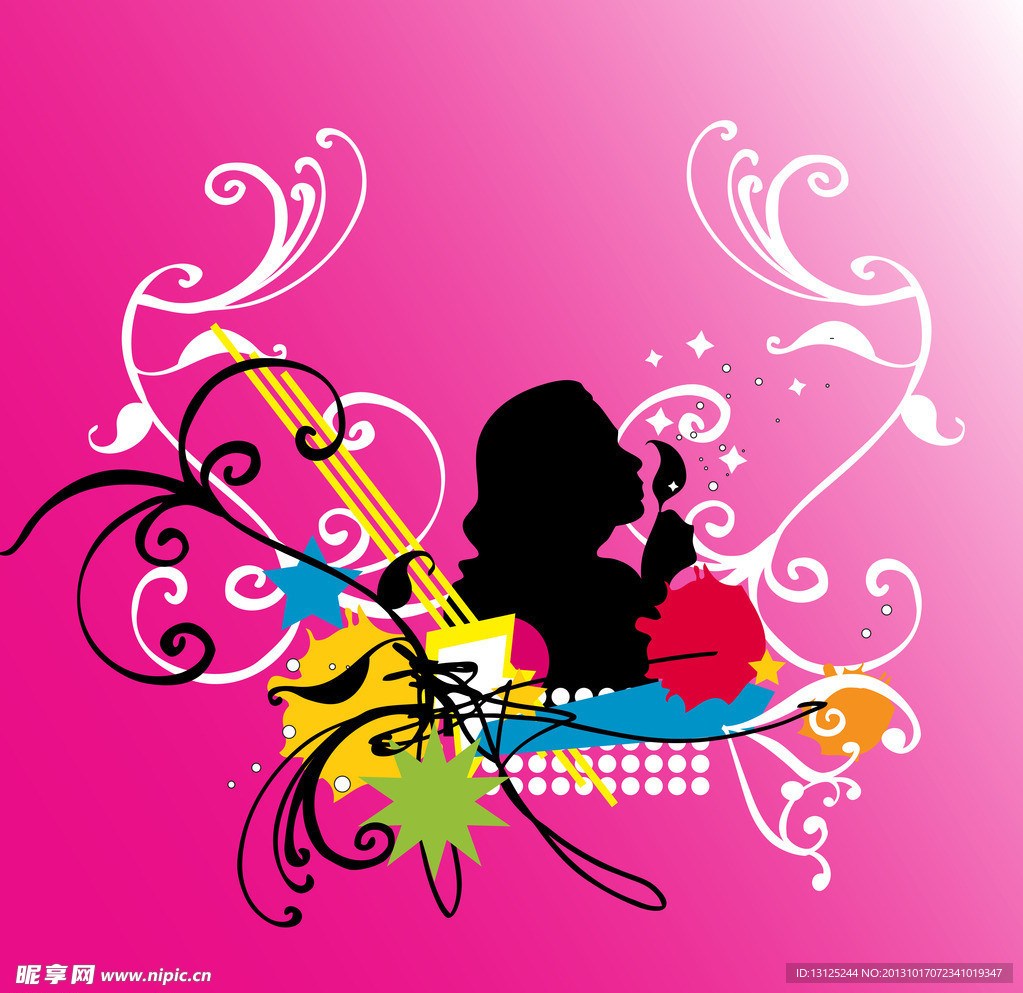时尚 花纹
