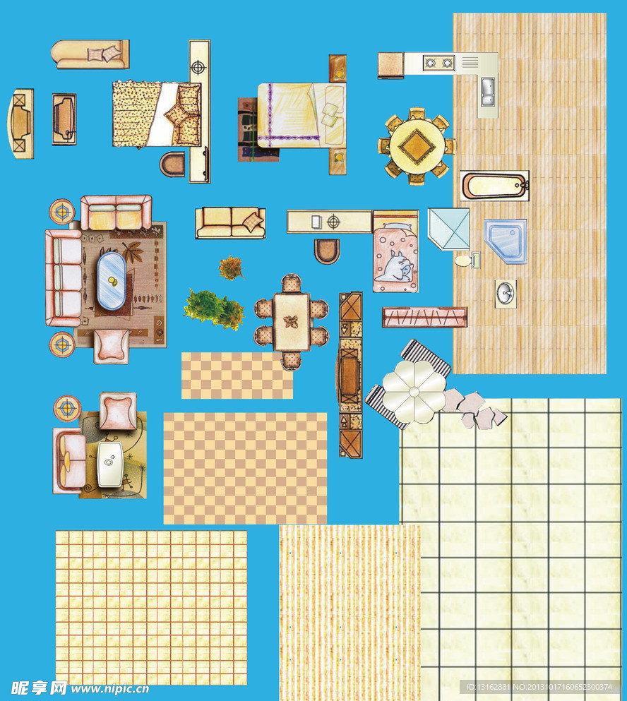室内设计平面素材