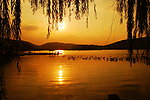 南北湖夕阳