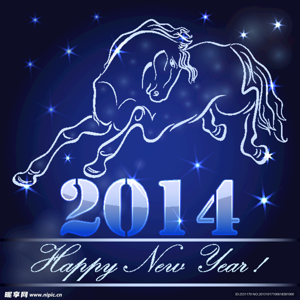 2014马年新年背景