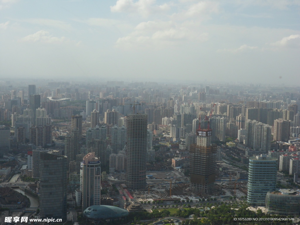 上海高空俯视图