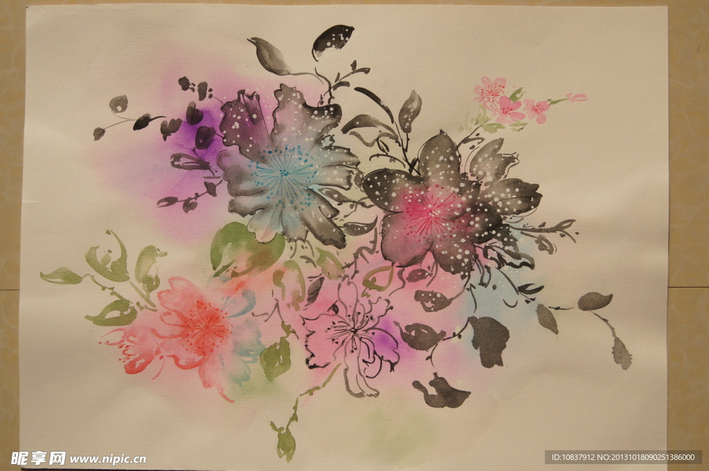 手绘花卉 水彩花卉