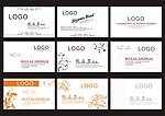 简约名片 模板