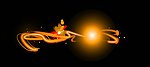 金色粒子星光背景视频