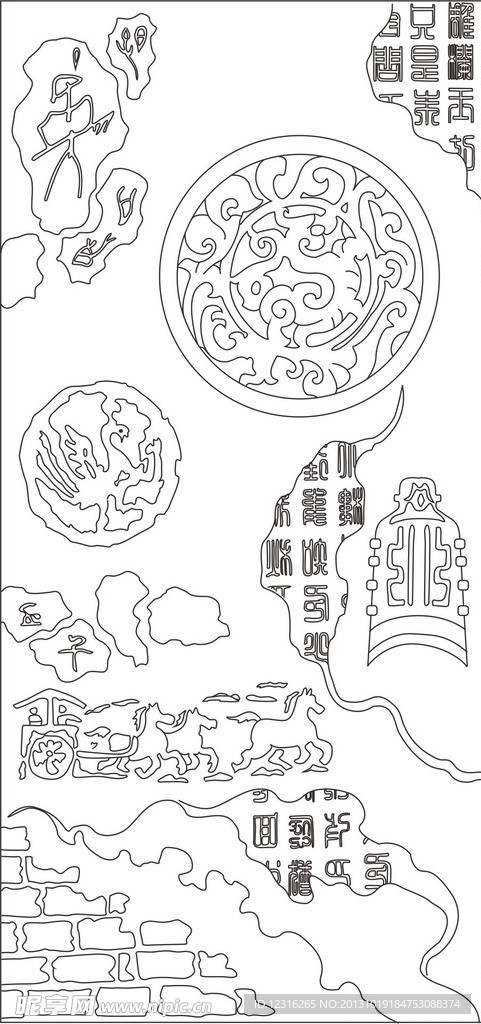 艺术玻璃图案