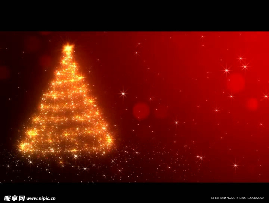 红色圣诞背景视频素材