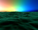 海面极光视频素材