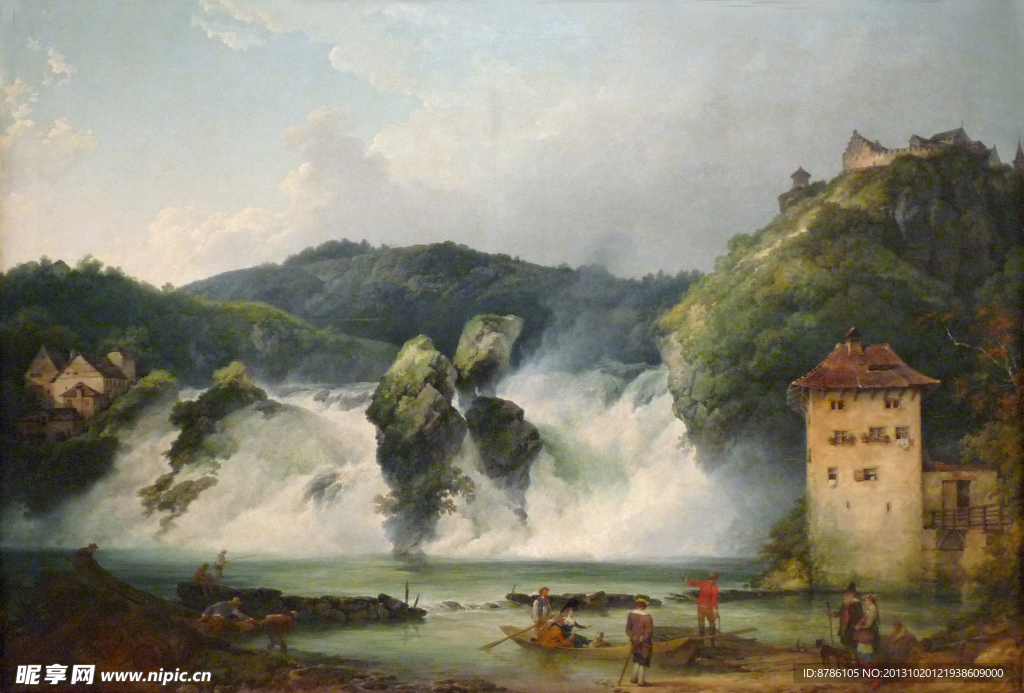 沙夫豪森的莱茵瀑布