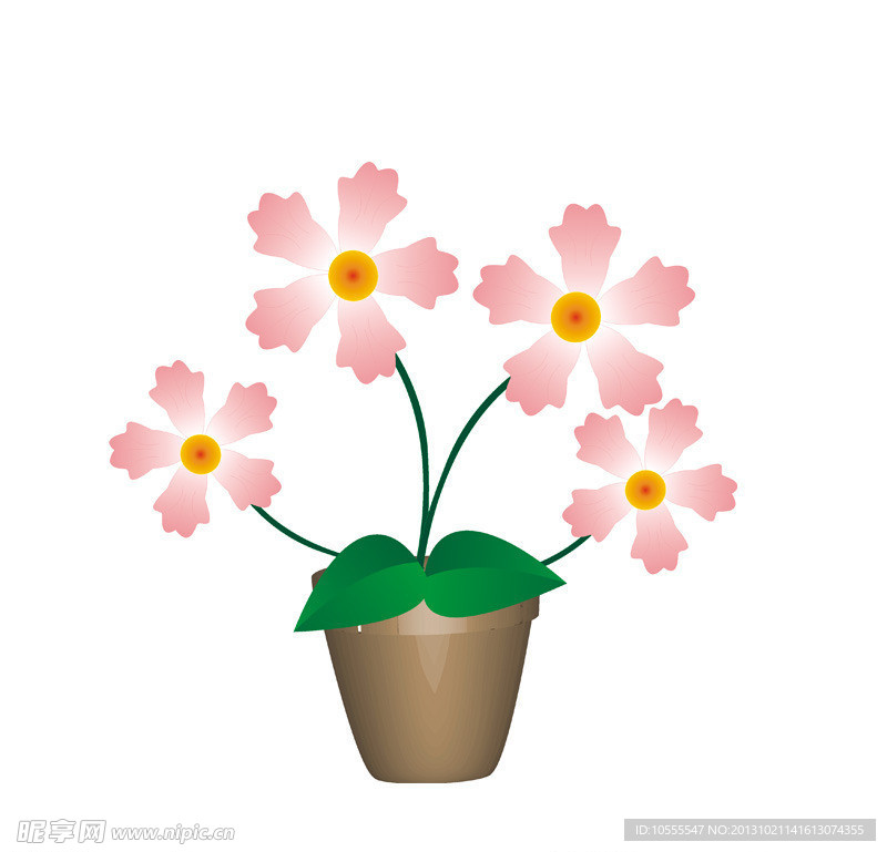 粉红花