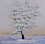 冬季雪景装饰画