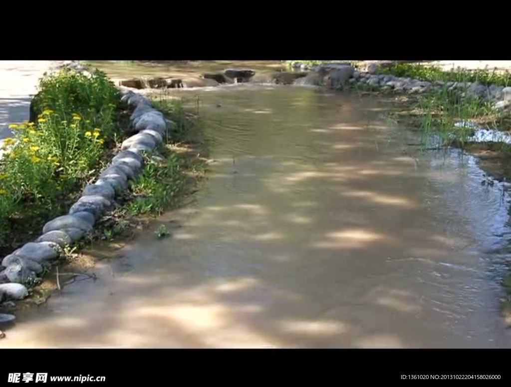 小溪流水视频素材