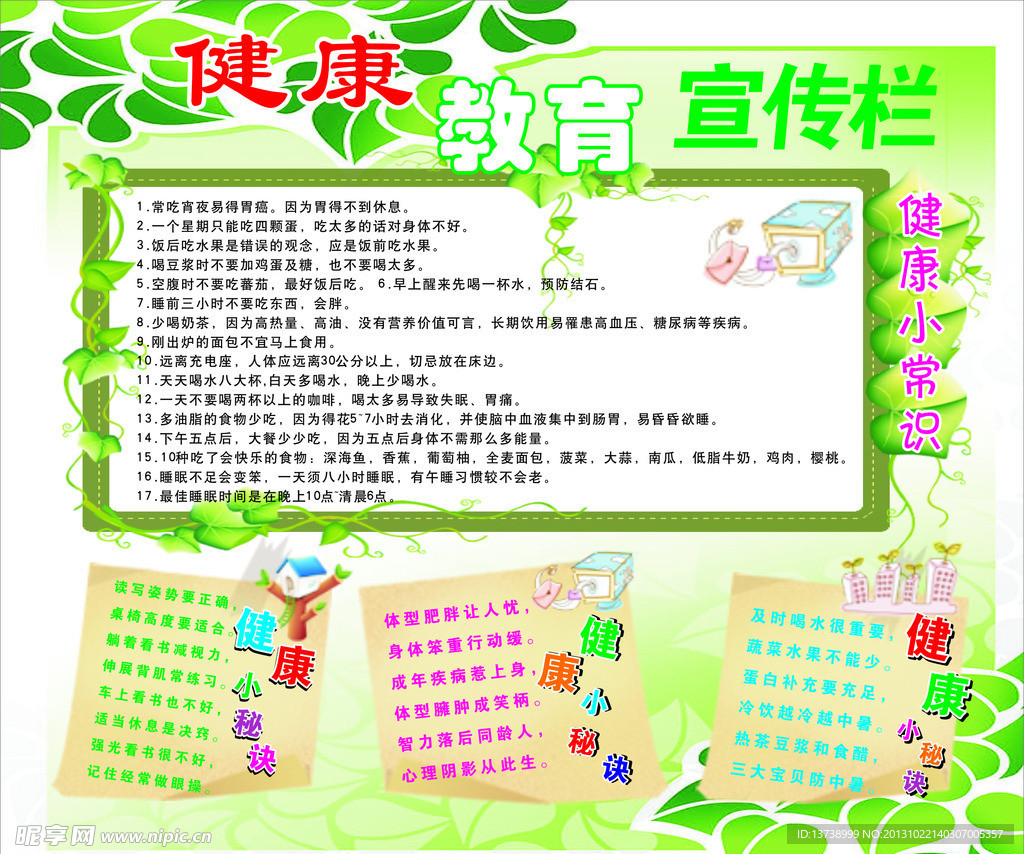 健康教育宣传栏