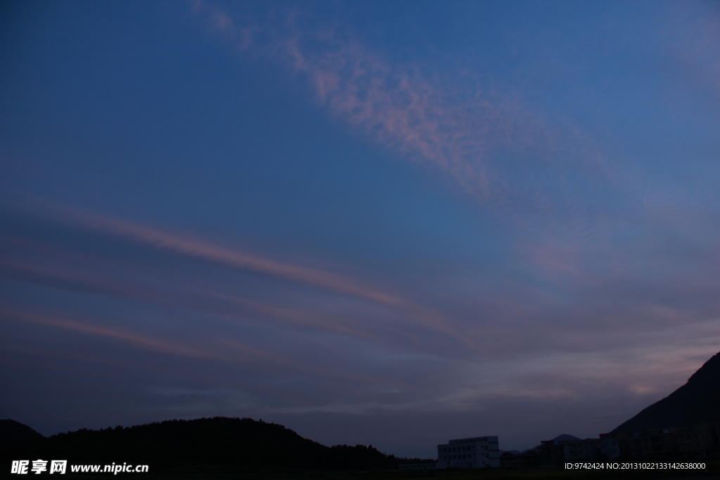 天空 晚霞 霞光