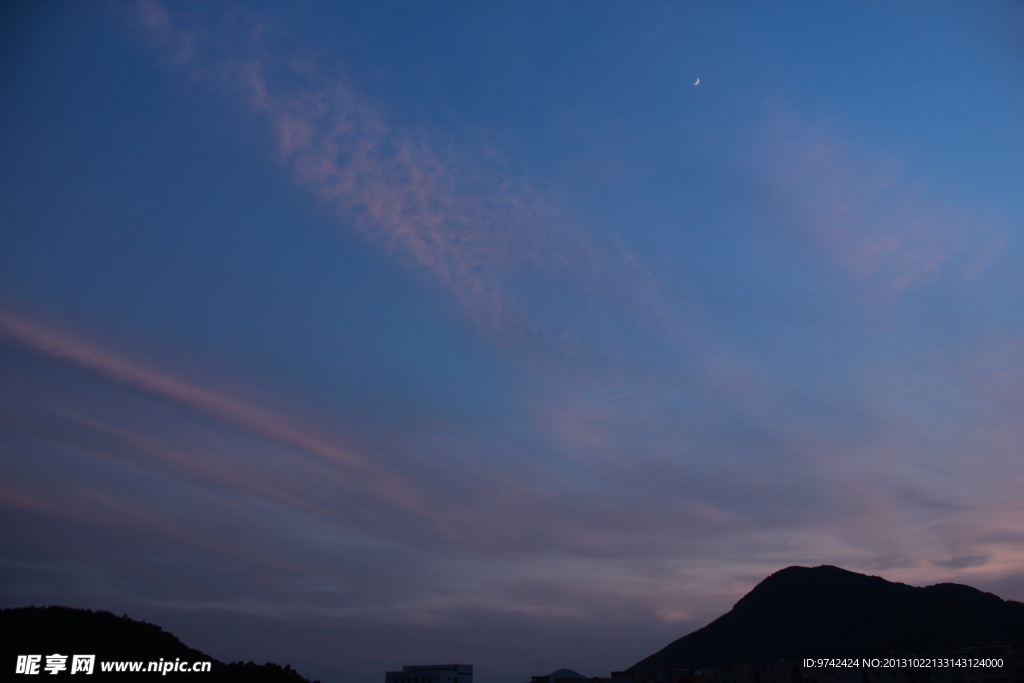 天空 晚霞 霞光