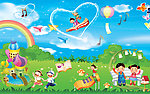幼儿园广告背景