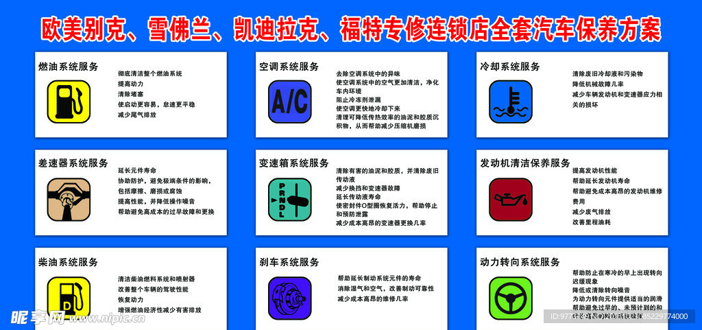 全套汽车保养