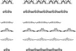 六个常用边框纹样矢量