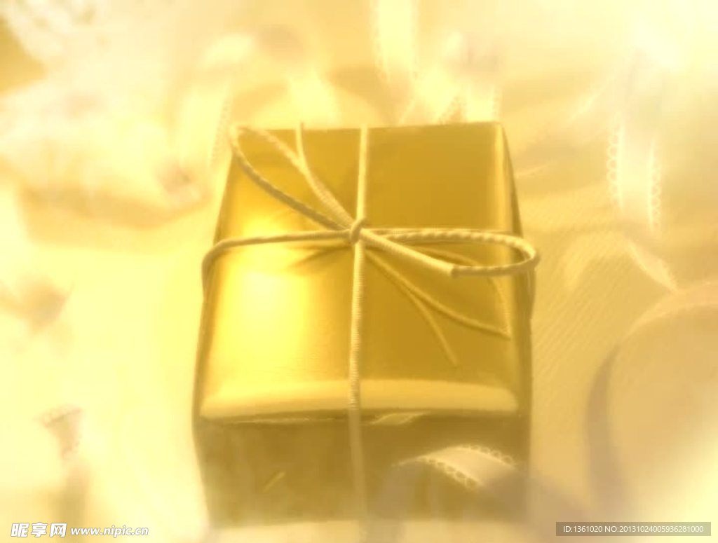 金色礼盒视频素材