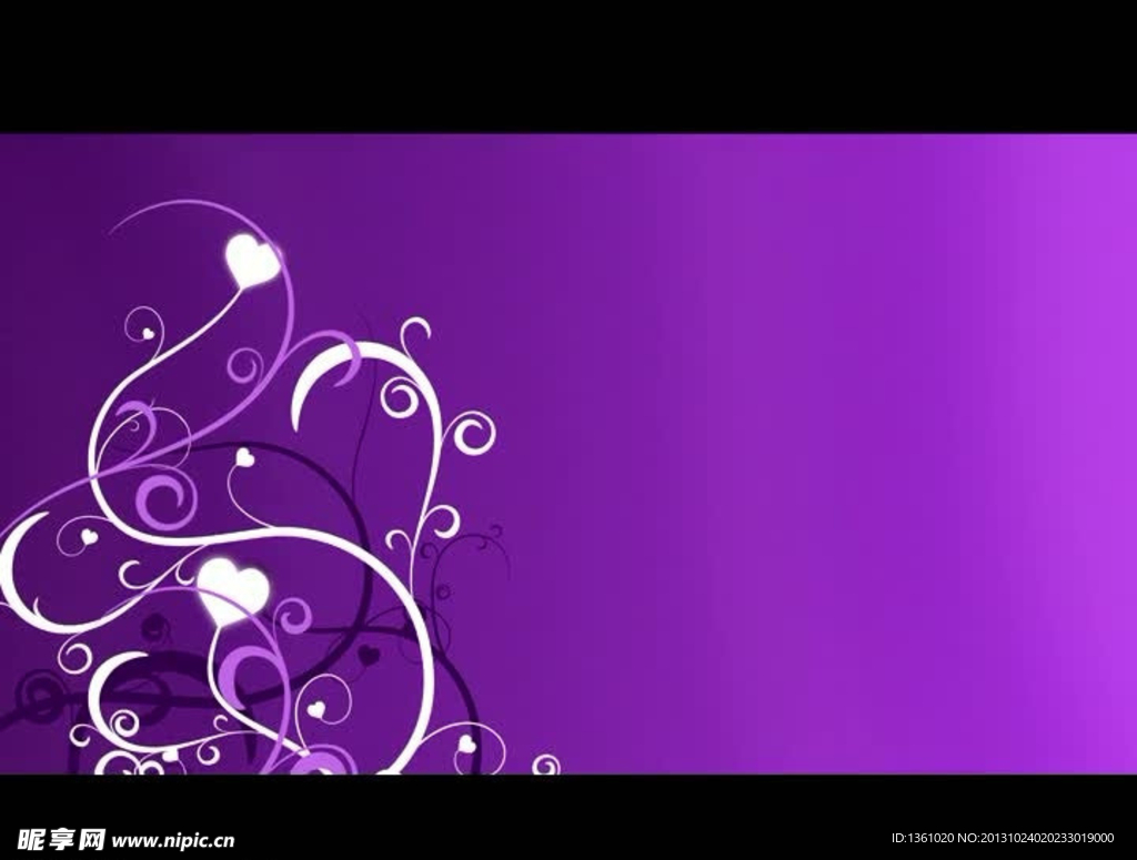 紫色花纹背景视频素材