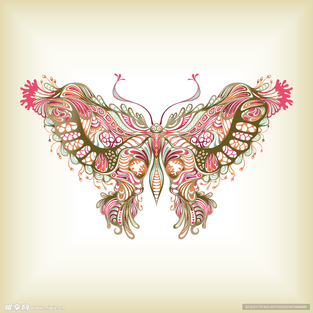 蝴蝶花纹图片素材-编号31800119-图行天下