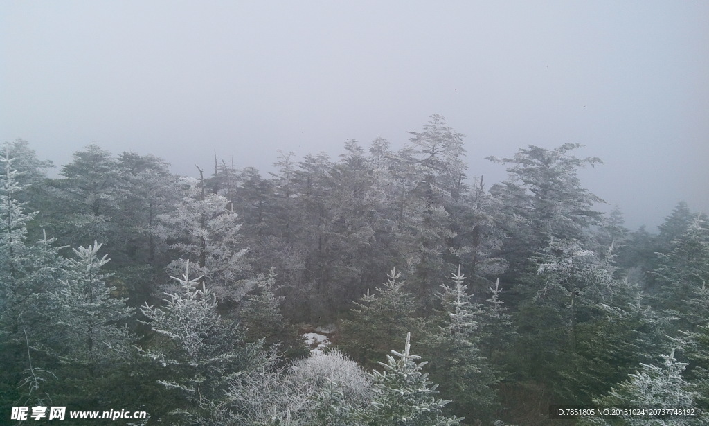 峨眉雪景