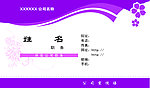 紫色 名片