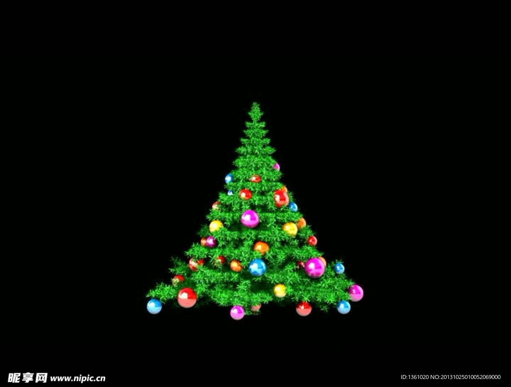 圣诞树背景视频素材