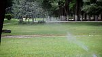草地喷水视频素材