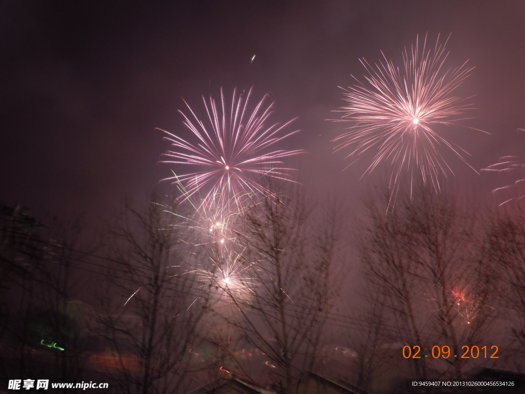 烟花大会 焰火 过年