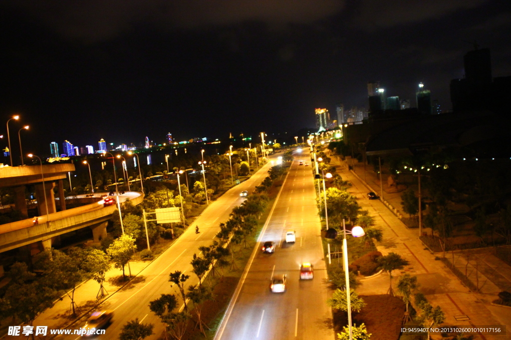 城市夜景图片