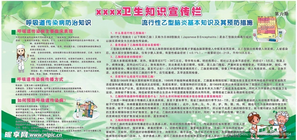 卫生知识宣传栏