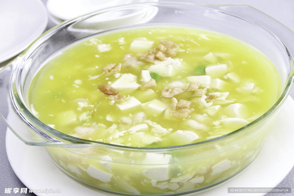 鸡汁虾仁豆腐