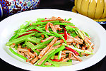 豆干炒大叶芹