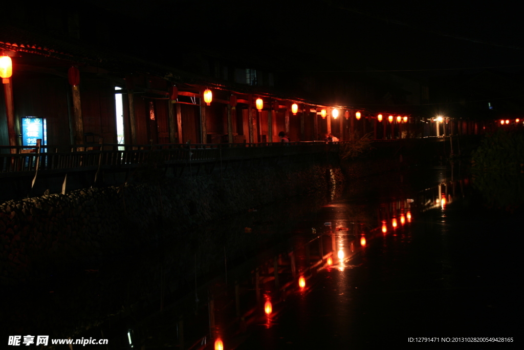 丽水古街夜景