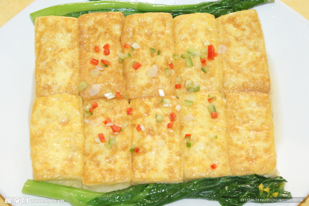 香煎自制豆腐