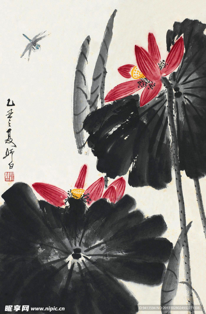 荷花蜻蜓