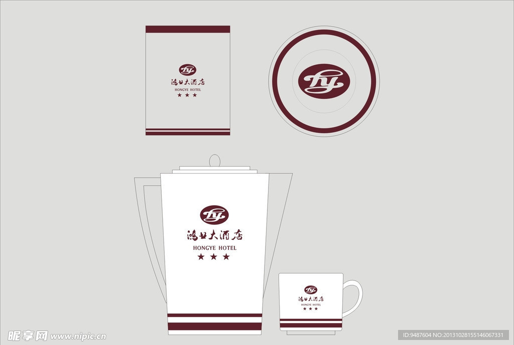 茶具矢量图
