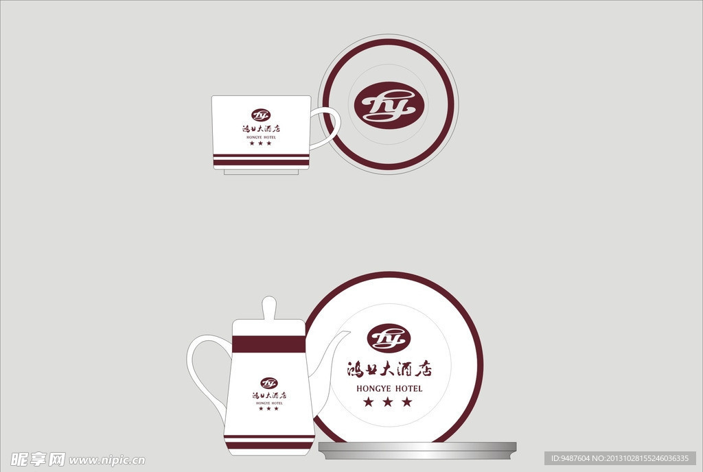 茶具矢量图
