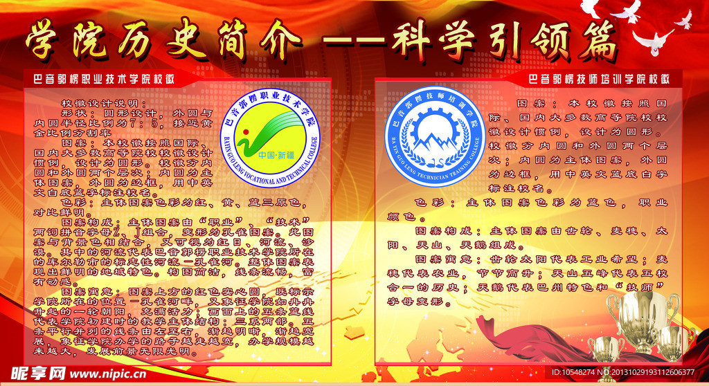 学校简介展板