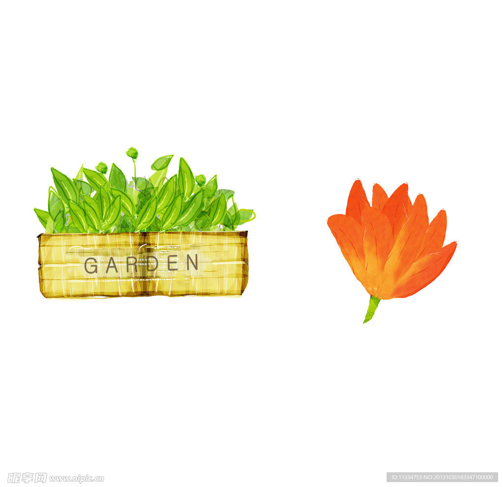 手绘草