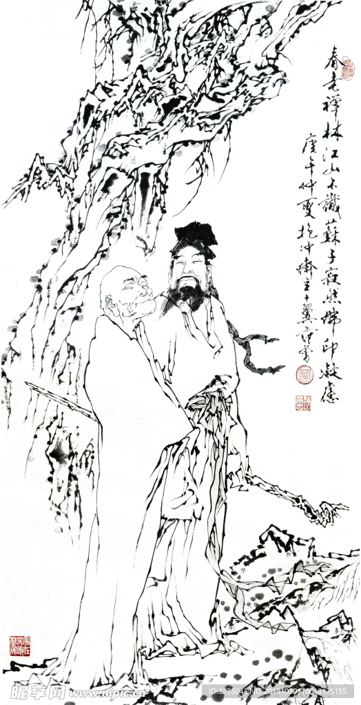 人物白描图