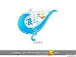 婚庆艺术字 浪花朵朵