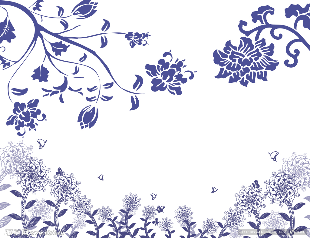 背景花纹
