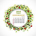 2014年历 8月