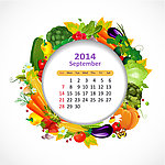 2014年历 9月