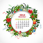 2014年历 12月