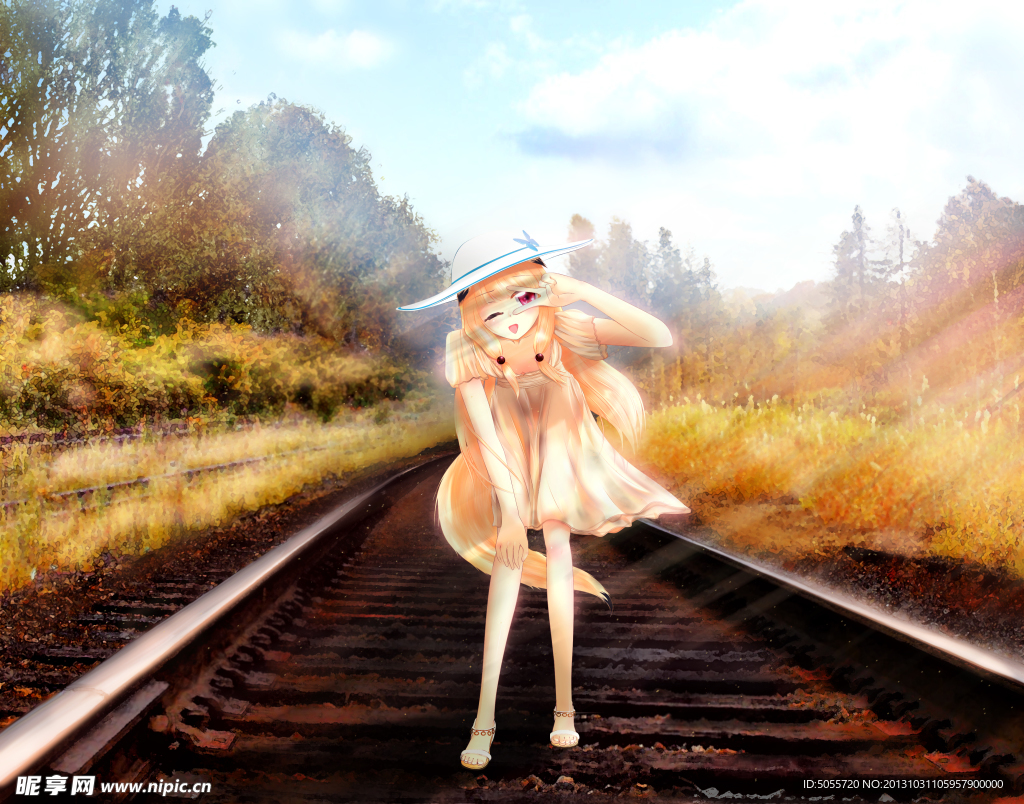 铁道上的少女